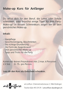 Flyer Make-up Kurs